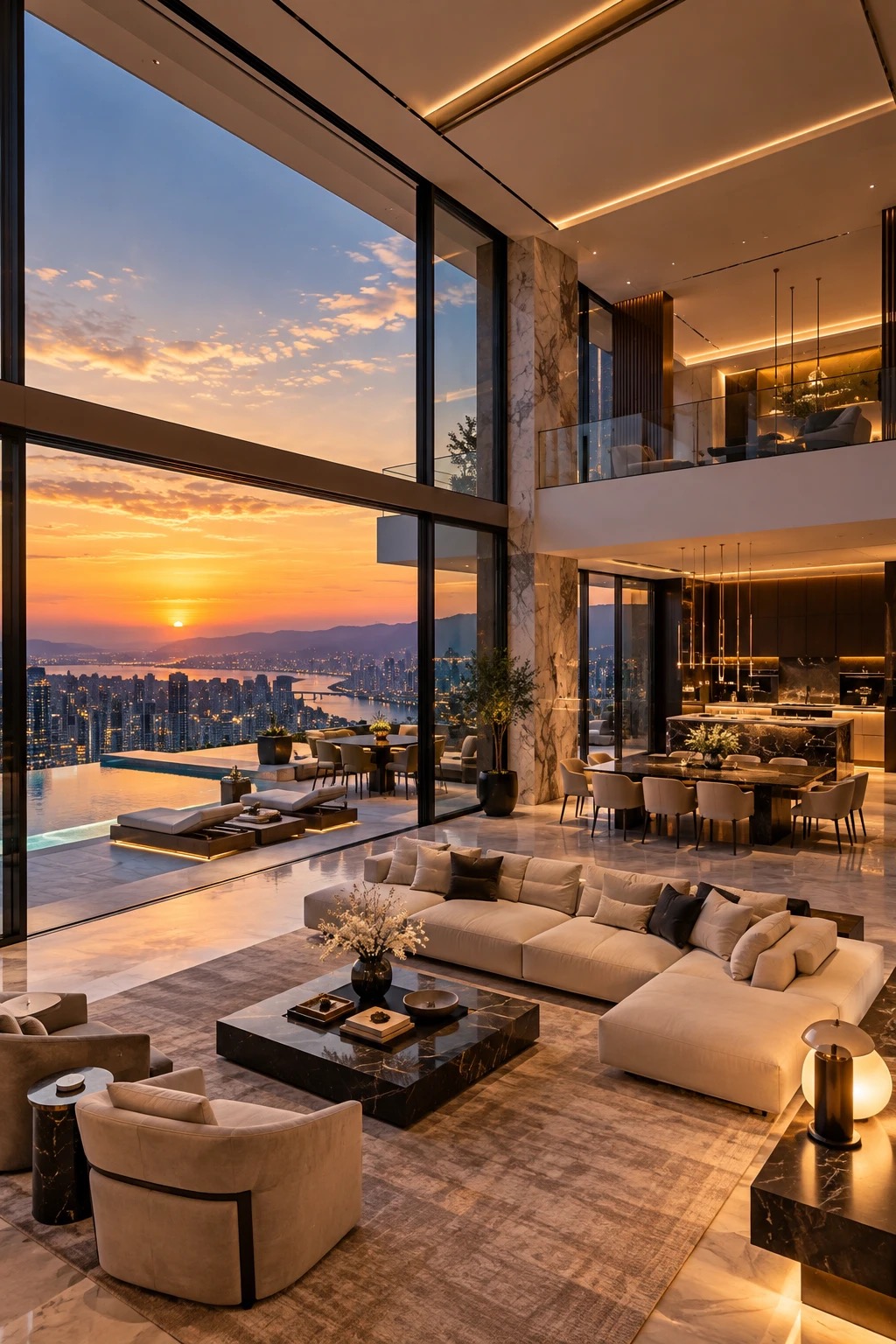 UA Properties — тансаг орон сууцны зочны өрөө